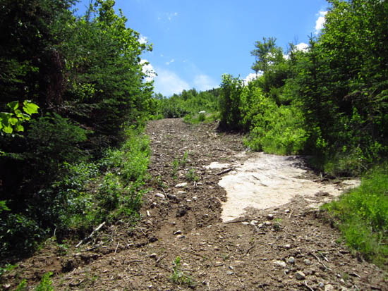 Sky Line erosion at Mittersill, September 2011
