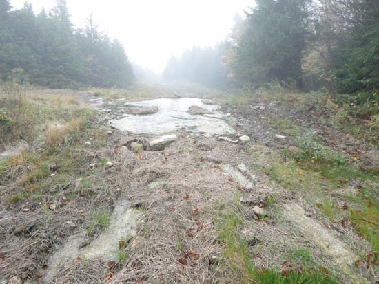 Sky Line erosion at Mittersill, October 2011