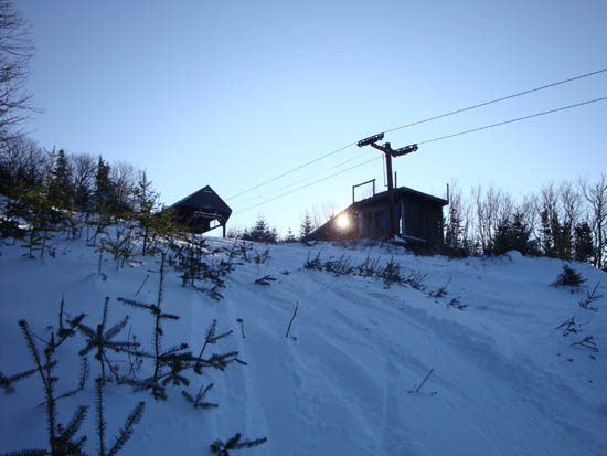 The top of the old Mittersill double chairlift, January 2009