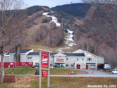 The Cannon Mountain Peabody Base Area, 11/30/2011