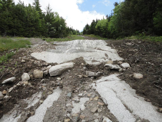 Sky Line erosion at Mittersill, May 2011