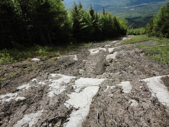 Sky Line erosion at Mittersill, May 2011