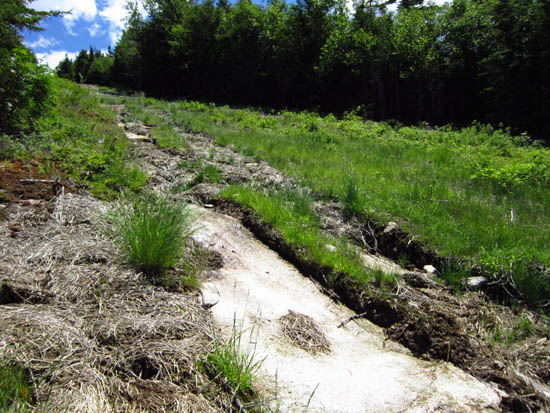 Sky Line erosion at Mittersill, June 2012