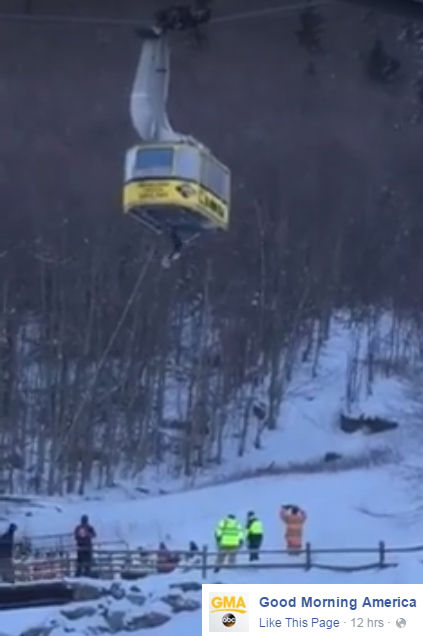 ABC Good Morning America video of Cannon Tramway evacuation